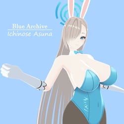 Ichinose Asuna - Blue Archive VRChat 3D Avatar