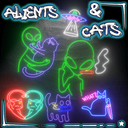 Alients & Cats ⌞ Neon Signs ⌝