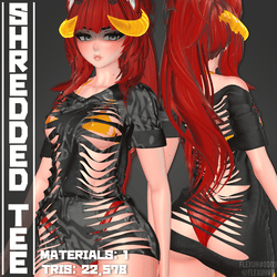 [Multi Base] Shredded Tee