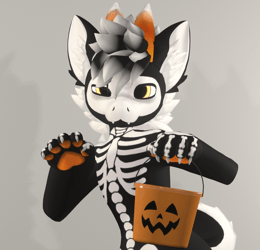 Candy Corn Skeleton Goobastera Texture