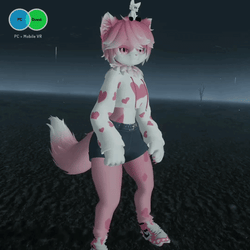 Pinki - PC & Quest - Deira VRChat Furry Avatar