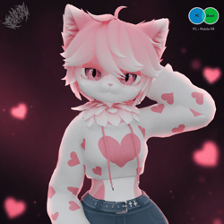 Pinki - PC & Quest - Deira VRChat Furry Avatar