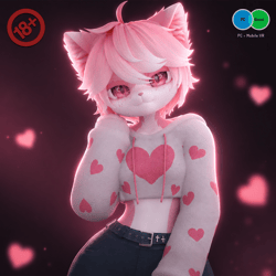 [NSFW] Pinki - PC & Quest - Deira Femboy + Female Furry Avatar 