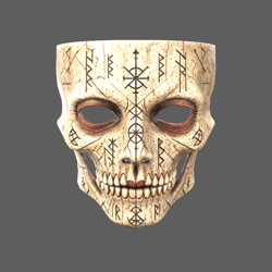 Runeskull VR – Carved Bone Skull Mask (PC + Quest)