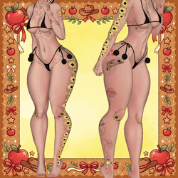 Applejack inspiration tattoo Texture - E-Girl Body Base