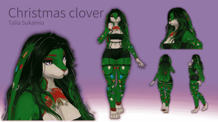 Christmas Clover Bunny texture
