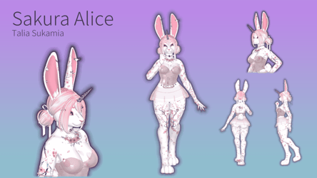 SAKURA ALICE BUNNY TEXTURE
