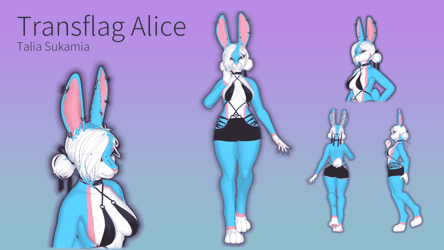 Trans flag ALICE BUNNY