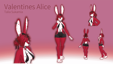 Valentines Alice Bunny