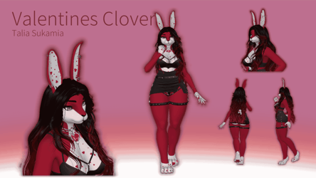 Valentines Clover Bunny