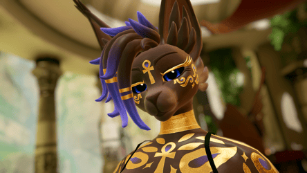 Golden Bastet Kina Texture
