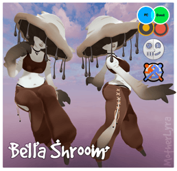 Bella Shroom - Mushroom VRChat Avatar (Quest + PC + VRM)
