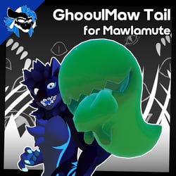 The GhooulMaw - Interactive Spooky Ghost Goo TailMaw for Mawlamute VRChat - ItsGuusy
