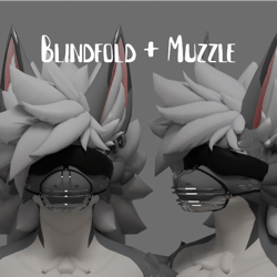 : ̗̀➛ [ Asset ] Ashbeast Muzzle + Blindfold