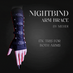 NIGHTBIND Arm Bracers (VRBASE EGIRL)