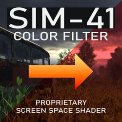 Vision Filter: Sim-41  [ Simulates Eye Strain Reduction Filter for PCVR Avatar ]