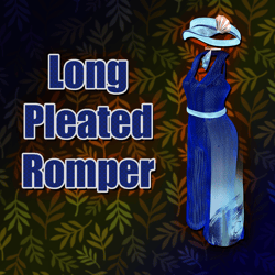 Long Pleated Beach Romper