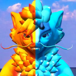 Fire Ice Regalfin Textures