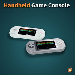 Handheld Game Console - Animated Brick-Breaker Demo and Clock | VRChat