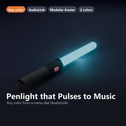 Penlight that Pulses to Music - Any Color by Dial, AudioLink | VRChat