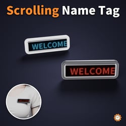 LED Name Tag with Scrolling Text - Type Any Text in Unity (Tool) | VRChat