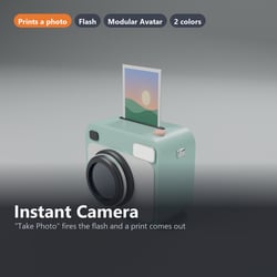 Instant Camera - Flash and a Photo that Slowly Develops | VRChat