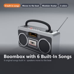Boombox with 6 Built-In Songs - Speakers Pulse to the Beat | VRChat