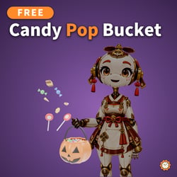 Free Halloween Candy Bucket - Candy Pops Out and Falls Back | VRChat