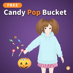 Free Halloween Candy Bucket - Candy Pops Out and Falls Back | VRChat