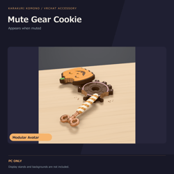 Free Mute Cookie - Hold a Gear Cookie in Your Mouth While Muted | VRChat
