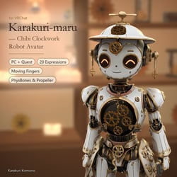 Karakuri-maru — Chibi Clockwork Robot Avatar | PC + Quest