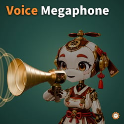 Brass Megaphone - Sound Rings Spread When You Talk, 8 Sound Effects | VRChat