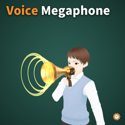 Brass Megaphone - Sound Rings Spread When You Talk, 8 Sound Effects | VRChat