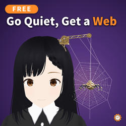 Free Clockwork Spider - Comes Down and Spins a Web When You Go Quiet | VRChat