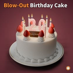 Birthday Cake - Blow Out the Candles with Your Voice, Age 0-99 | VRChat