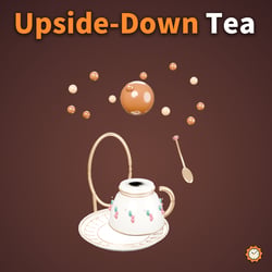 Topsy Tea - An upside-down cup and orbiting tea | VRChat | 16.3k tris