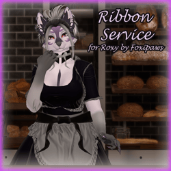 Ribbon Service Maid Dress (Roxy by Foxipaws)