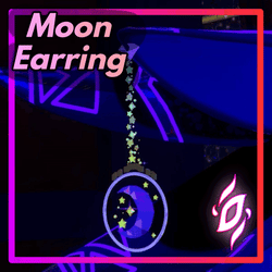 [Free for Discord Boosters] Moon Earring with Animations and Particles Asset