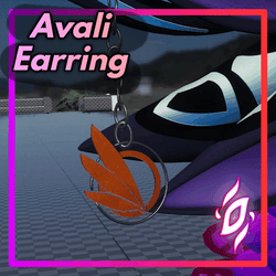 Avali Feather Earring Asset
