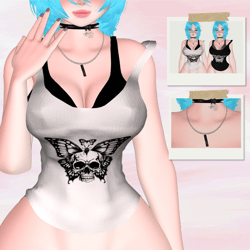 Bra Top And Choker / Life is Strange Vibes