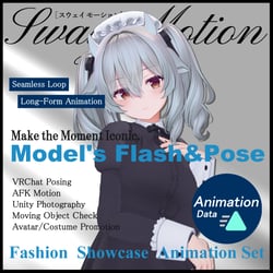 Fashion Showcase Animation - Model's Flash & Pose -
