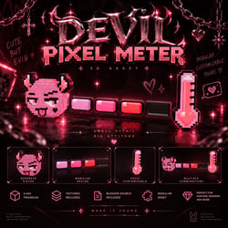 Devil Pixel Meter Pink
