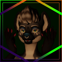 ⚡️CyberPuff - Furry Hair Asset by Luna-The-Fox🦊