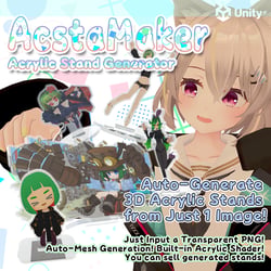 [Generate Original Acrylic Stands from a Single Image] AcstaMaker