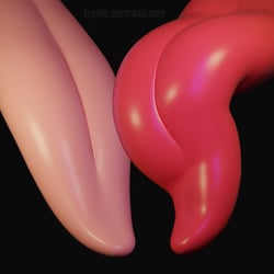π
Tongue (Long and Short Versions) (Attaches to any avatar!) (VRChat Avatar Accessory)