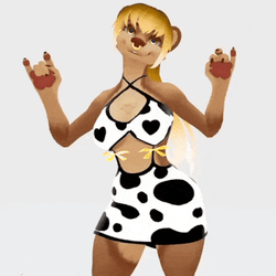 🐄 Hyenid Milky Cow Outfit (VRC Avatar Accessory)