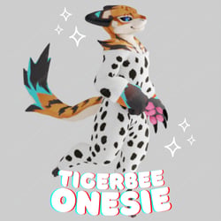 Tiger Bee Onesie (VRChat Avatar Accessory)
