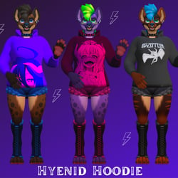 π Hyenid Hoodie π (VRChat Avatar Accessory)
