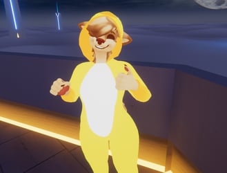 💛 Hyenid Onesie Outfit 💛  (VRChat Avatar Accessory)
