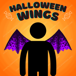 🎃🦇 Spooky Halloween Wings 🦇🎃 (VRChat Avatar Accessory)
